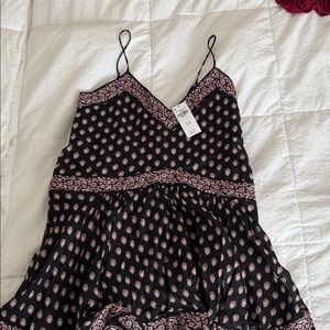 Abercrombie & Fitch Black and Pink Mini Dress